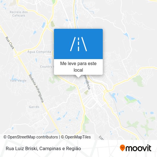 Rua Luiz Briski mapa