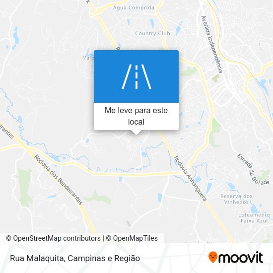 Rua Malaquita mapa