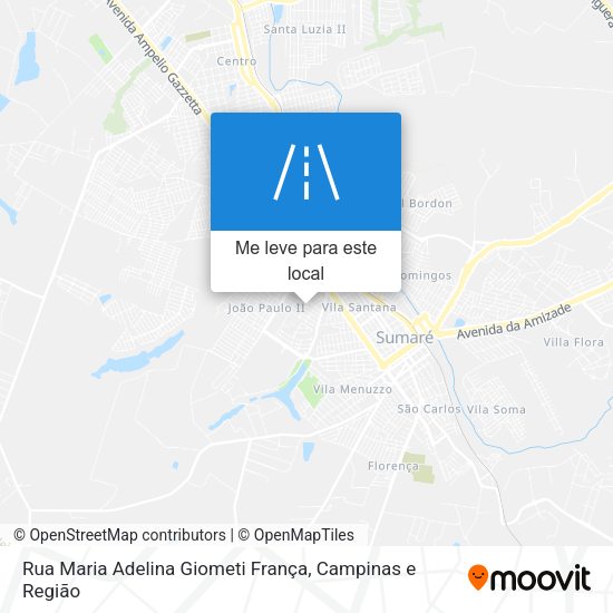 Rua Maria Adelina Giometi França mapa