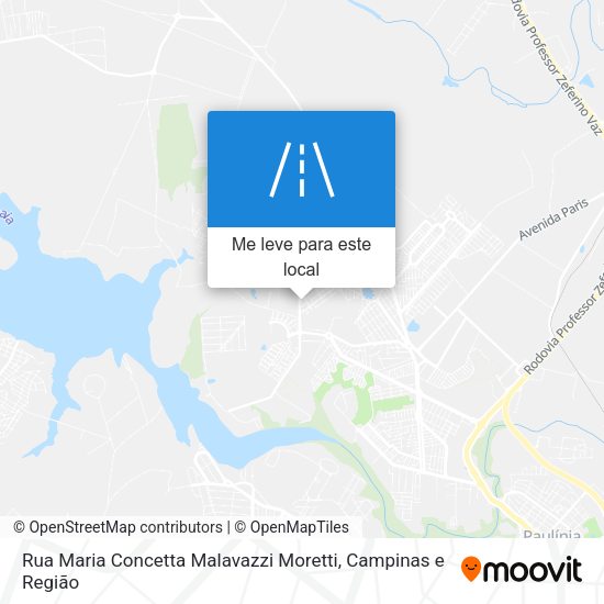 Rua Maria Concetta Malavazzi Moretti mapa