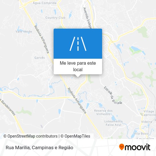 Rua Marilia mapa