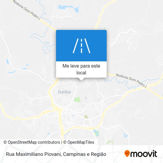 Rua Maximiliano Piovani mapa