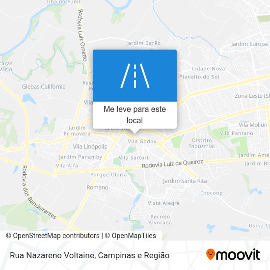 Rua Nazareno Voltaine mapa