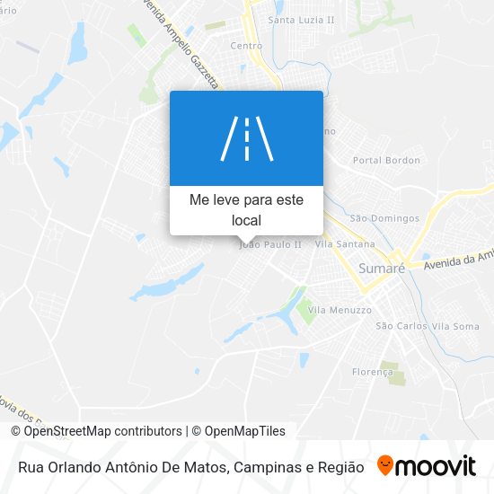 Rua Orlando Antônio De Matos mapa