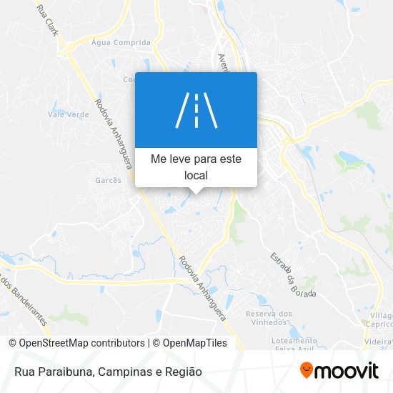 Rua Paraibuna mapa