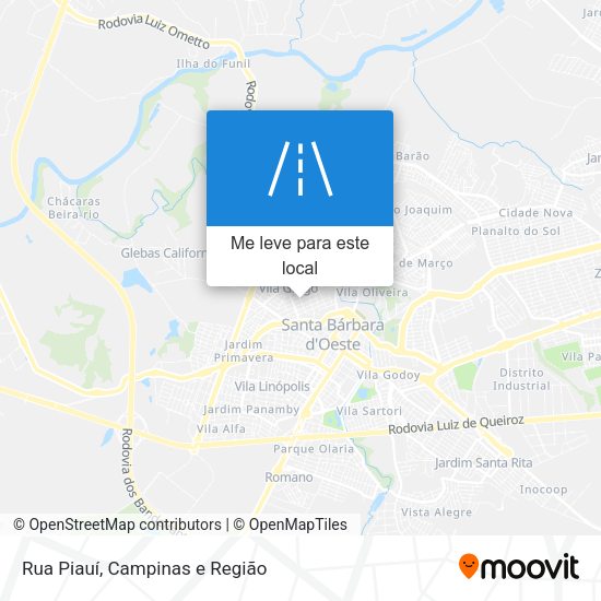 Rua Piauí mapa