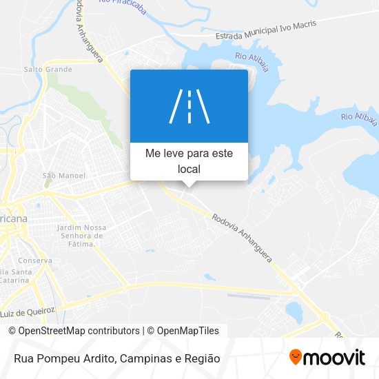 Rua Pompeu Ardito mapa
