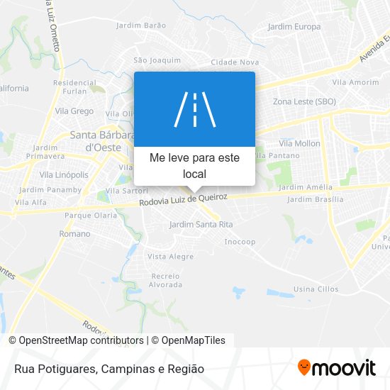 Rua Potiguares mapa