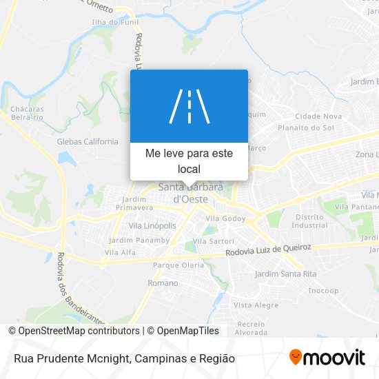 Rua Prudente Mcnight mapa