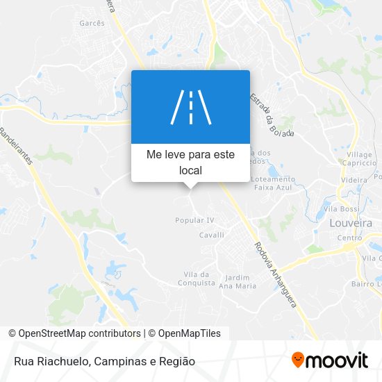Rua Riachuelo mapa