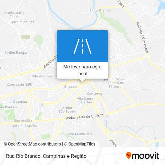 Rua Rio Branco mapa