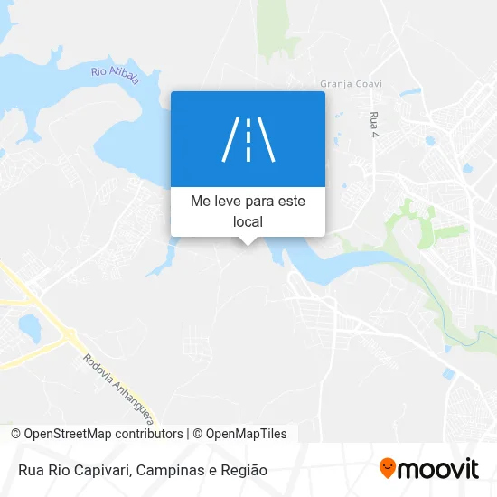 Rua Rio Capivari mapa