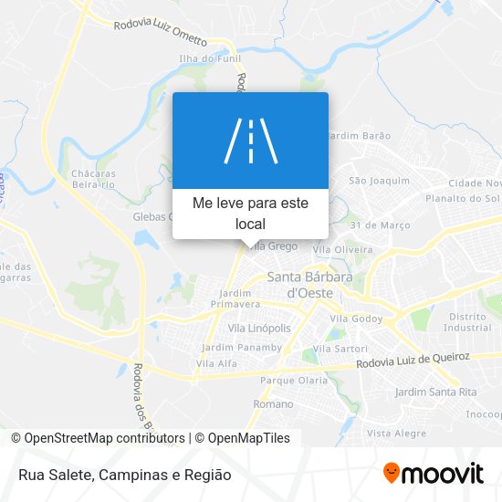 Rua Salete mapa