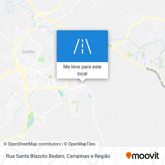 Rua Santa Biazoto Bedani mapa