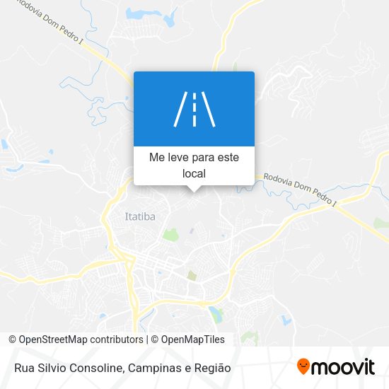 Rua Silvio Consoline mapa