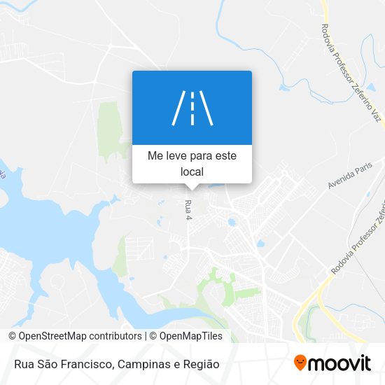 Rua São Francisco mapa