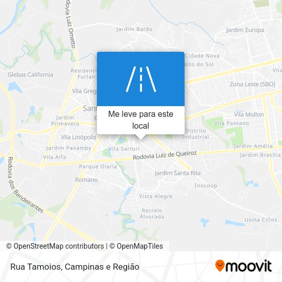 Rua Tamoios mapa