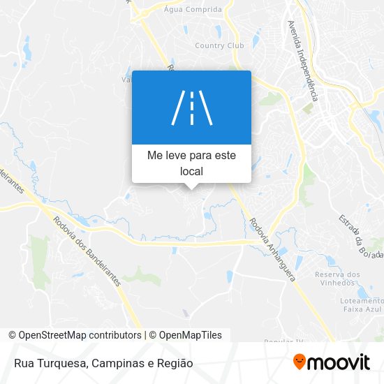 Rua Turquesa mapa