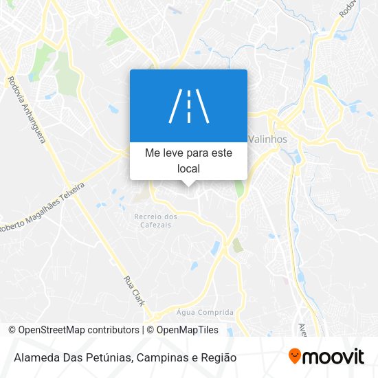 Alameda Das Petúnias mapa