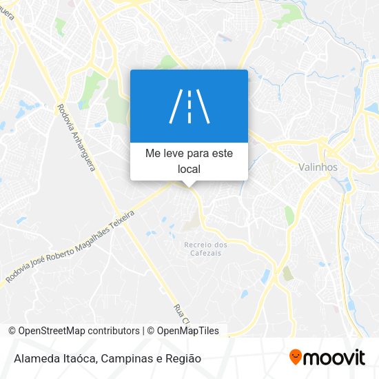 Alameda Itaóca mapa