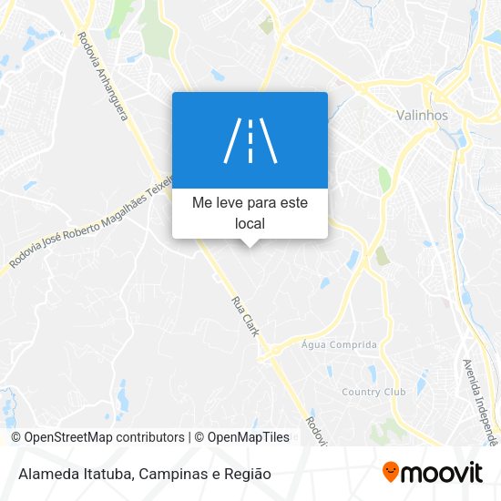 Alameda Itatuba mapa