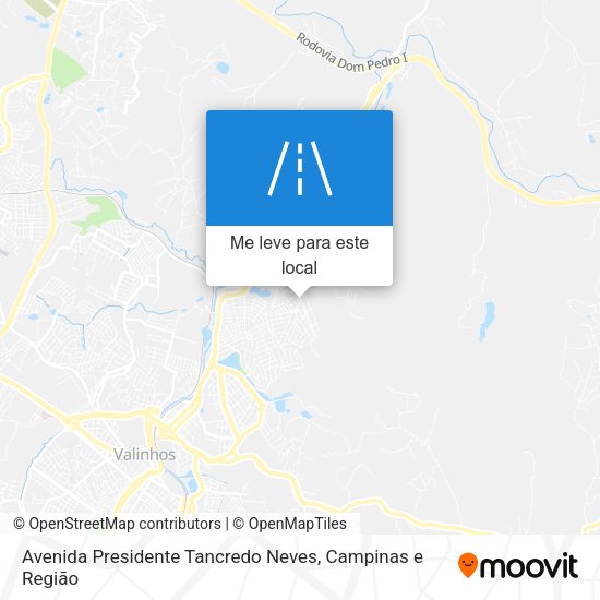 Avenida Presidente Tancredo Neves mapa