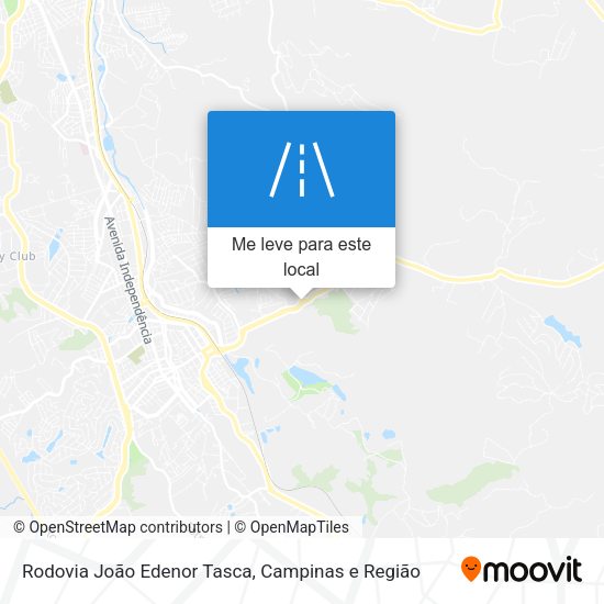 Rodovia João Edenor Tasca mapa