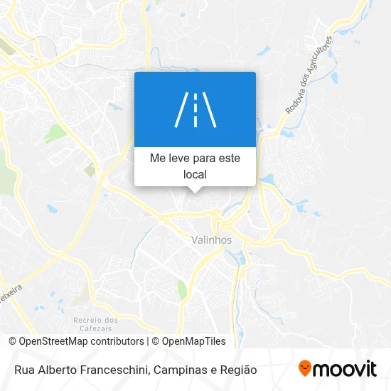 Rua Alberto Franceschini mapa