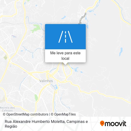 Rua Alexandre Humberto Moletta mapa