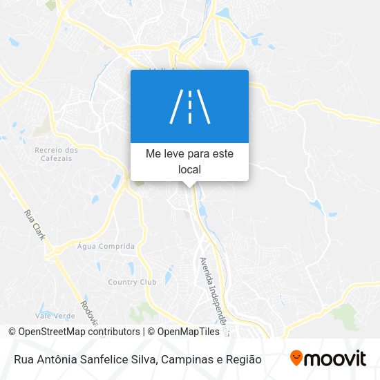 Rua Antônia Sanfelice Silva mapa