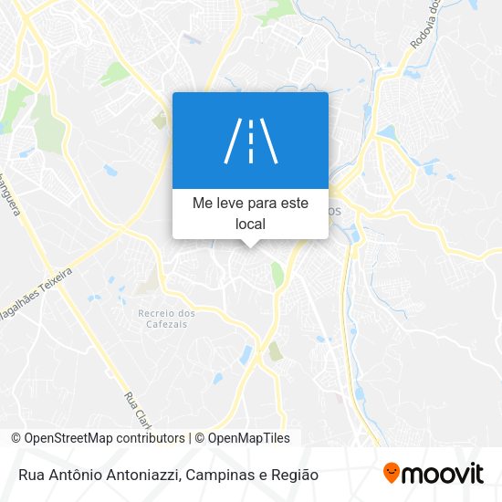 Rua Antônio Antoniazzi mapa