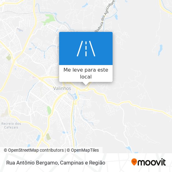 Rua Antônio Bergamo mapa