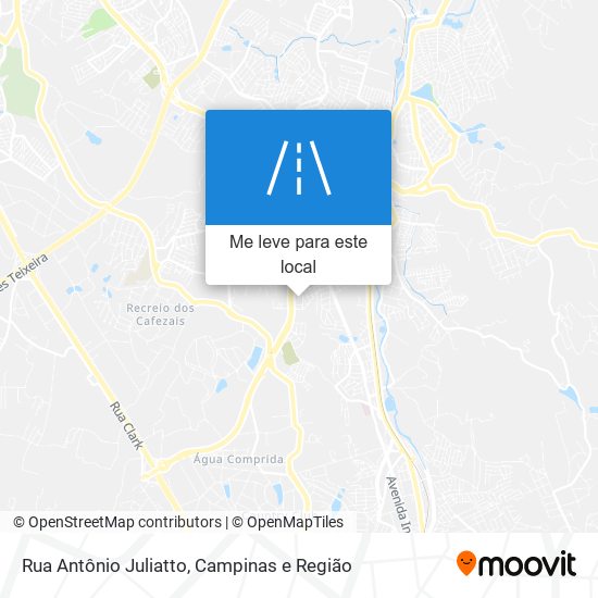 Rua Antônio Juliatto mapa