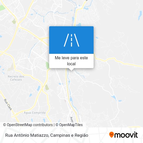 Rua Antônio Matiazzo mapa