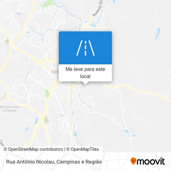 Rua Antônio Nicolau mapa