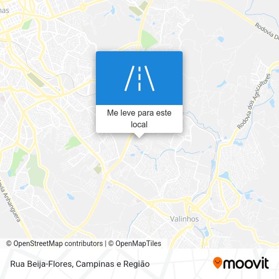 Rua Beija-Flores mapa
