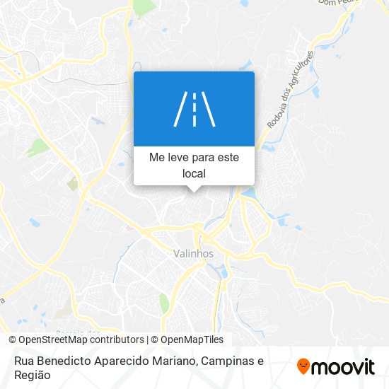 Rua Benedicto Aparecido Mariano mapa