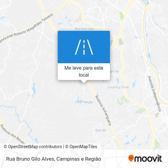Rua Bruno Gilo Alves mapa