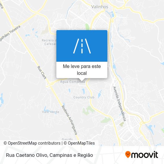 Rua Caetano Olivo mapa