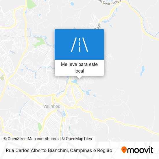 Rua Carlos Alberto Bianchini mapa