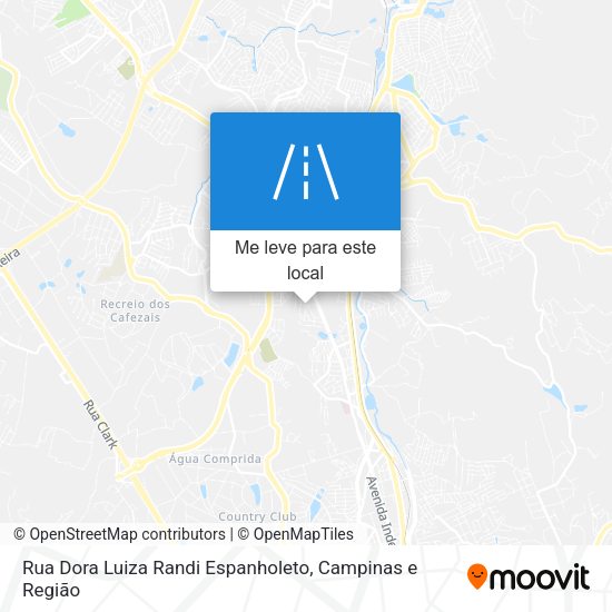 Rua Dora Luiza Randi Espanholeto mapa