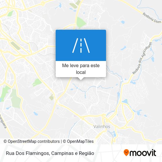 Rua Dos Flamingos mapa