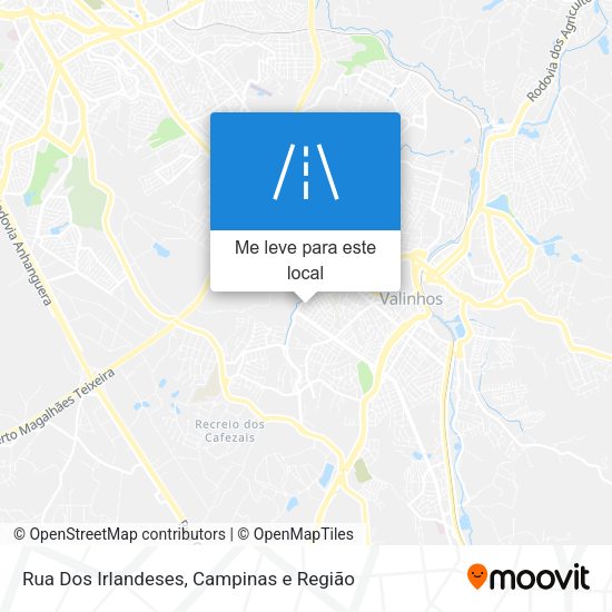Rua Dos Irlandeses mapa