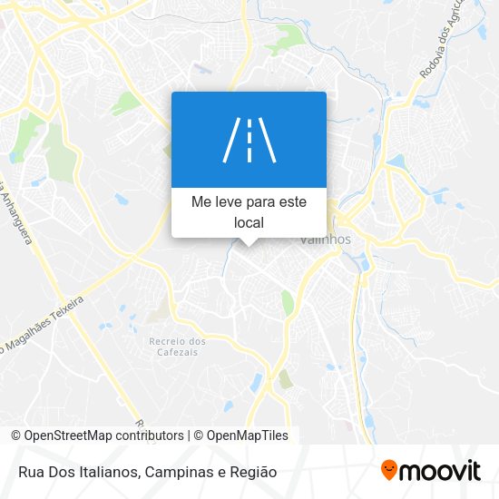 Rua Dos Italianos mapa
