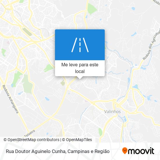 Rua Doutor Aguinelo Cunha mapa