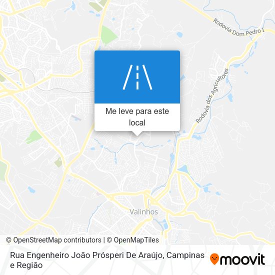 Rua Engenheiro João Prósperi De Araújo mapa