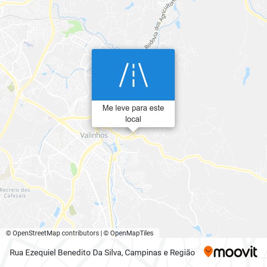 Rua Ezequiel Benedito Da Silva mapa