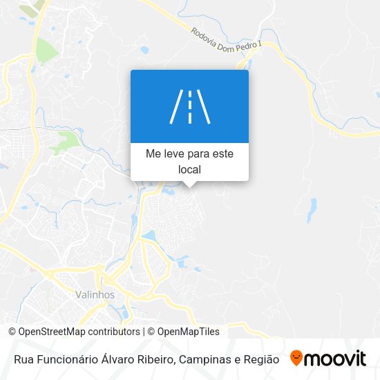 Rua Funcionário Álvaro Ribeiro mapa