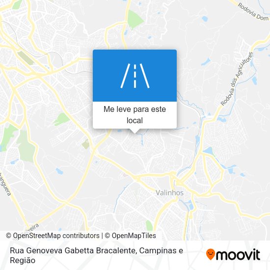 Rua Genoveva Gabetta Bracalente mapa
