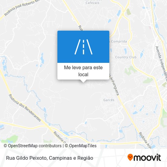 Rua Gildo Peixoto mapa